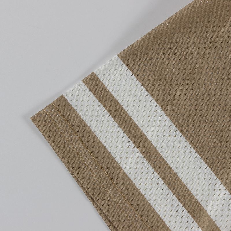 Dameskleding Splicing Letter Printing Losse Sport Stijl Jersey Korte Mouw T-shirt_voghion.com