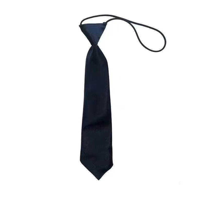Black For Men Zipper Style No-Need To Lazy Men's Suit Tie Formal Business Hand-Tied Summer Factory Wholesale_voghion.com