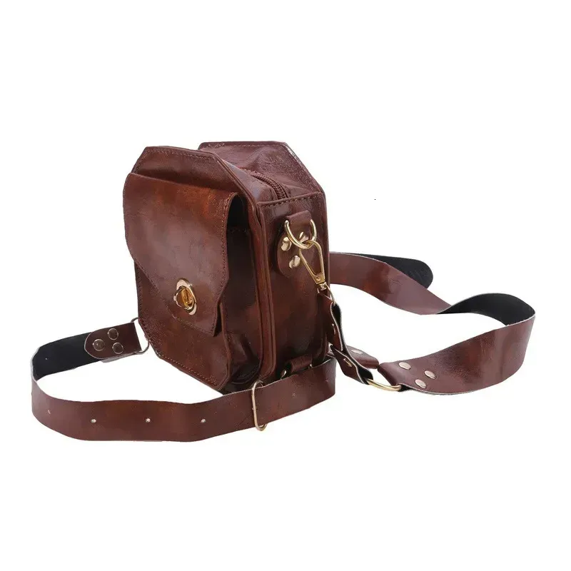 Punk Retro PU Waist Bag Casual Small Square Hip Packs For Womens Crossbody Cross Multifunction Outdoor Leg Phone Pouch_voghion.com
