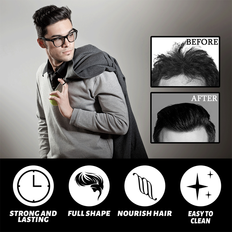 Voks Herrehår Hår 120g Hårstyling Clay Gel Fluffy Fugtgivende mat finish Strong Molding Cream Lon_voghion.com