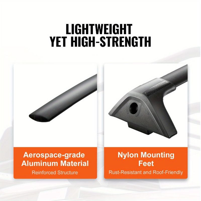 Adven Locking For Lb RAV4 Car Cross Cargo Top Bag Load Roof Capacity Aluminum Compatible Toyota Bars 20192023 Excludes Rack 260_voghion.com