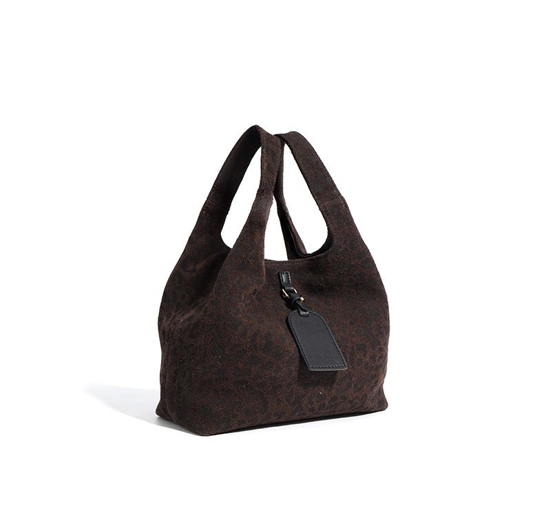 Frosted Leopard Damen Lederhandtasche Neue gehobene Freizeitarbeit Pendler Ledertasche Weihnachtsgeschenk_voghion.com