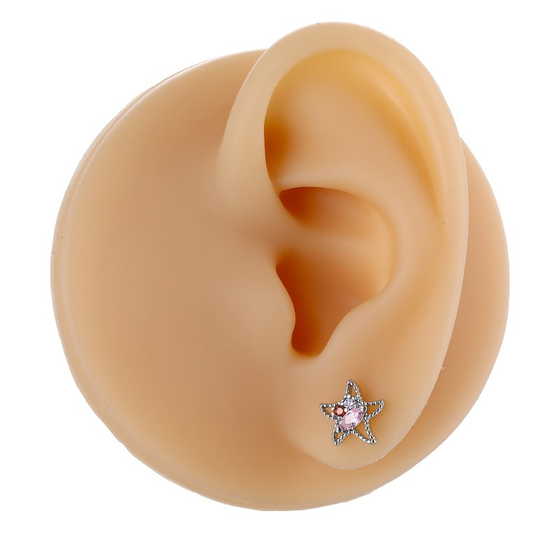 1 pz moda oro/argento colore trago piercing orecchini elica per donne ciondolo osso orecchio piercing gioielli_voghion.com