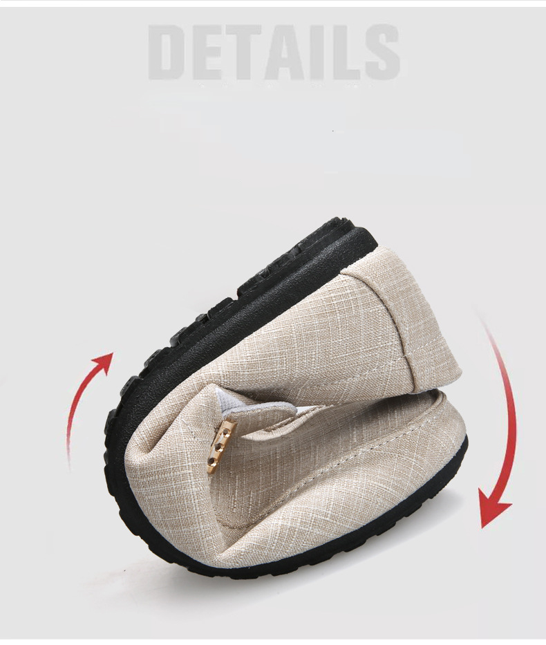 Chaussures d'été en tissu pour homme, chaussures décontractées, style coréen, tendance, en toile, pointure 45_voghion.com