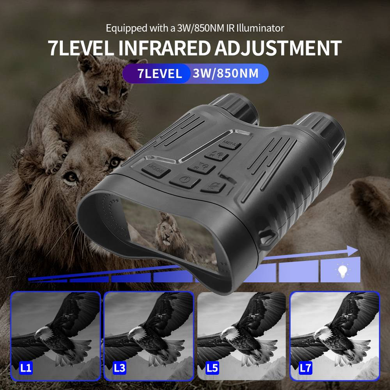 4K36MP Binocular Telephoto Night Vision Device, With An Extremely Large Battery Capacity_voghion.com
