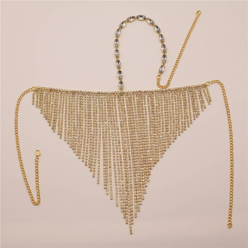 Elegante sluiermasker met strass-franje en kristallen kettingversiering - Stijlvolle gezichtssieraden voor vrouwen en mannen Masker met diamanten gezichtssieraden_voghion.com