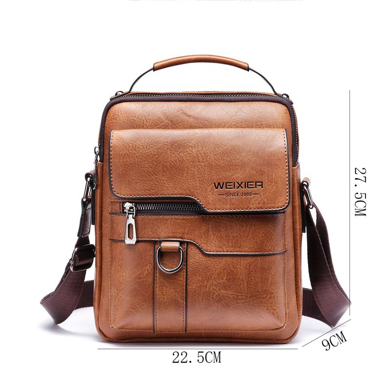 Men's Messenger Bag, Men's Single-shoulder Bag, Vintage Business Backpack, Portable Bag For Outdoor Use, Casual Men's Bag._voghion.com