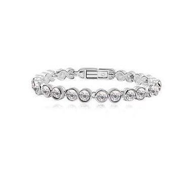 Heiße Verkäufe 18 Karat Platin Überzogene Armbänder Österreichischen Kristall Mode Custome Mädchen/Frauen Schmuck Für Woimen Großhandel_voghion.com