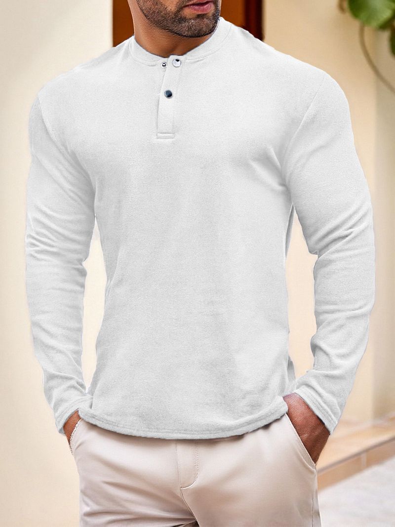 Thermo-Langarm-T-Shirt für Herren für Outdoor-Sport und Freizeit – weiches Polyestergewebe, atmungsaktiv und bequeme Passform_voghion.com