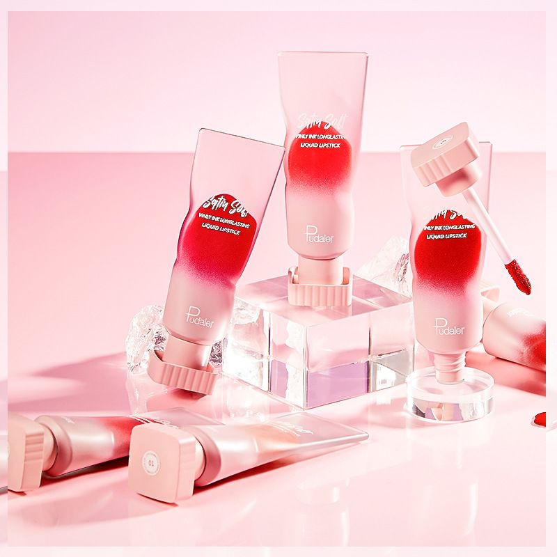 Makeup Pudaier 8 Pack Pearlescent Color Mirror Water Glaze Rossetto liquido Vernice Gloss Lip Honey_voghion.com