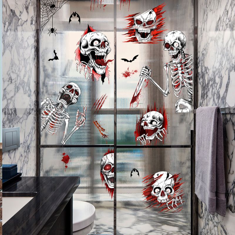 Aufkleber Halloween Blut Handabdruck Fußabdrücke Dekorative Wandaufkleber Fensteraufkleber Wohnzimmer Schlafzimmer Hintergrund Home Dekoration Aufkleber_voghion.com
