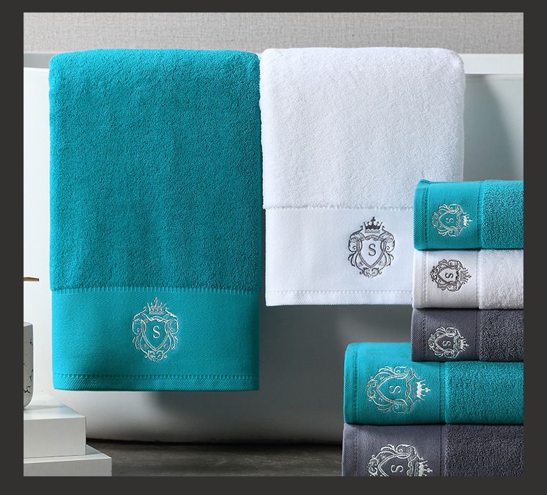 Luxury Hotel Towel - 5-Star Satin Edge Face Towel, 100% Premium Cotton, Ultra Absorbent & Lint-Free_voghion.com