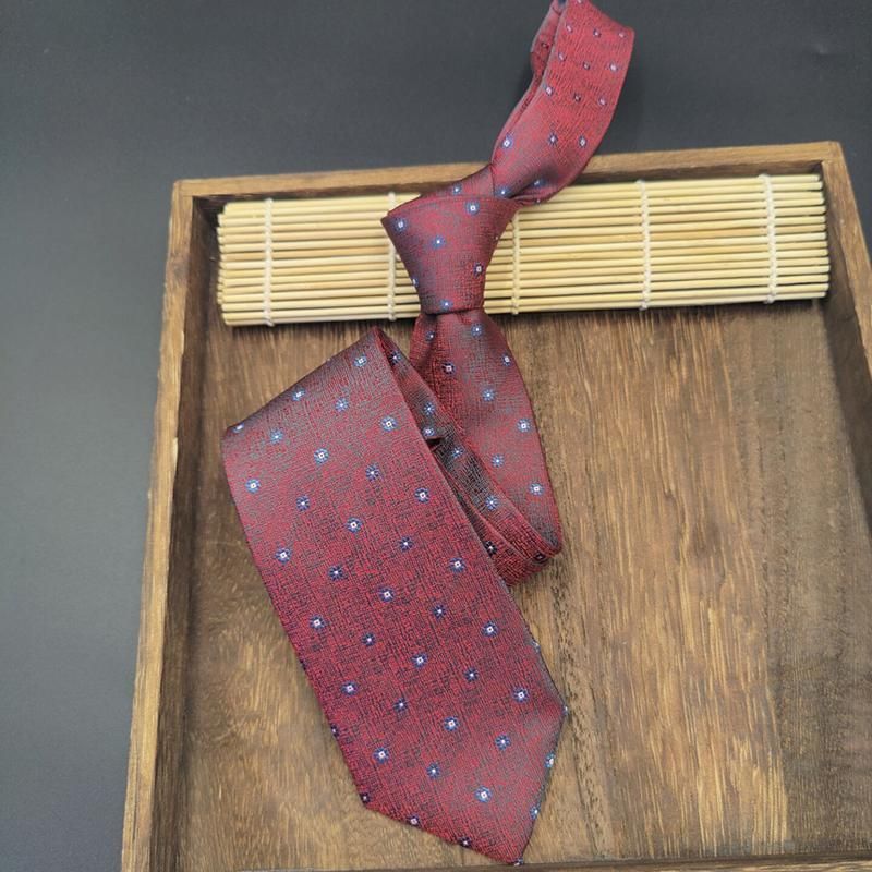 Cravatta da uomo, da 8 cm, in tessuto jacquard retrò, stile formale, casual, da ufficio, da impiegato statale, da matrimonio_voghion.com