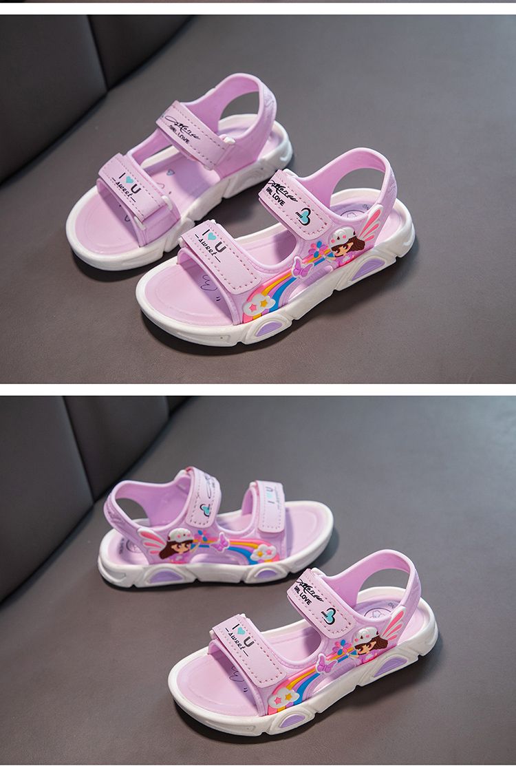 Girl Summer Princess Cute Soft Bottom Sandals_voghion.com