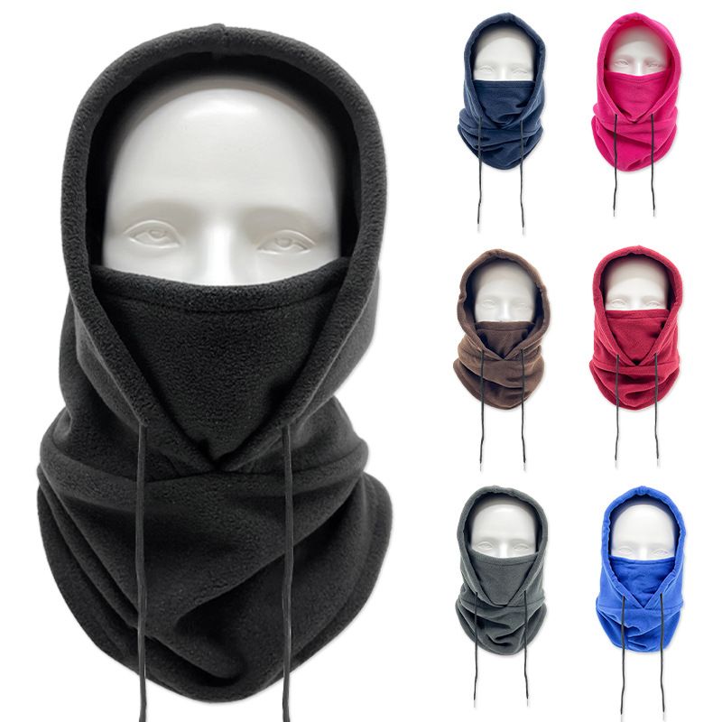 Adjustable Winter Fleece Balaclava Face Mask - Windproof Cycling Neck Warmer With Glasses-Compatible Design For Men & Women (Multiple Colors)_voghion.com