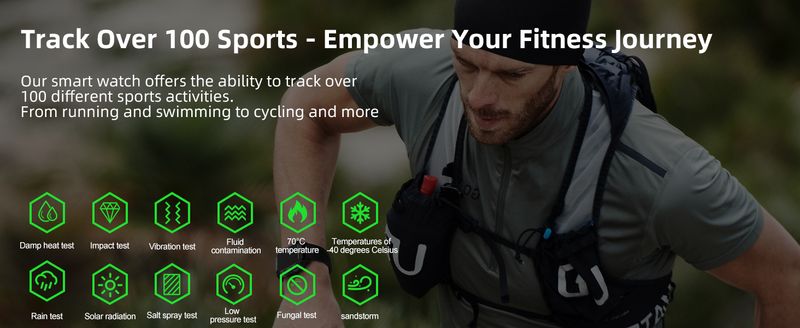 Smartwatch voor mannen (opnemen/bellen), fitnesssmartwatch met zaklamp, waterdichte fitnesstracker met bloedzuurstof/hartslag/slaap_voghion.com