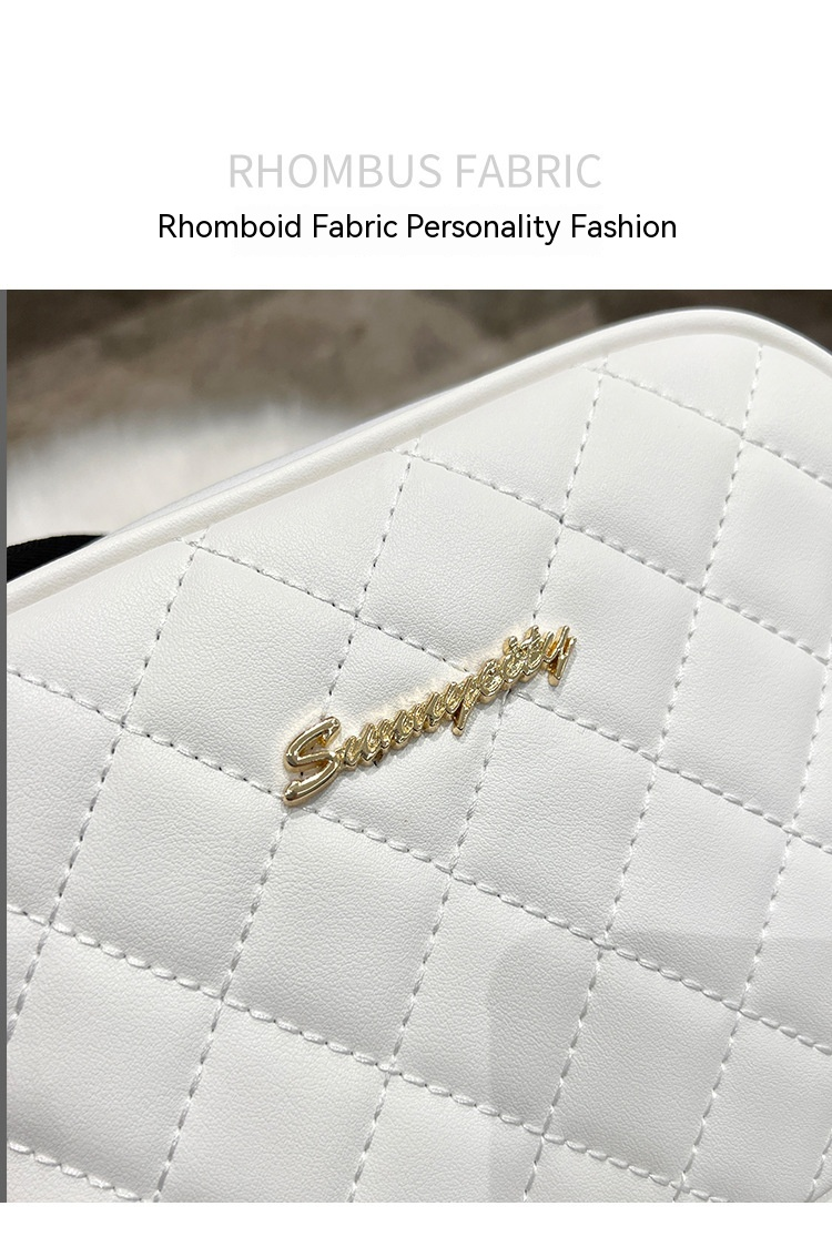 Sacs à main brodés pour femmes, sac pour appareil photo, Version coréenne, polyvalent, à carreaux en diamant, sac à bandoulière, sac pour téléphone portable, 2023_voghion.com