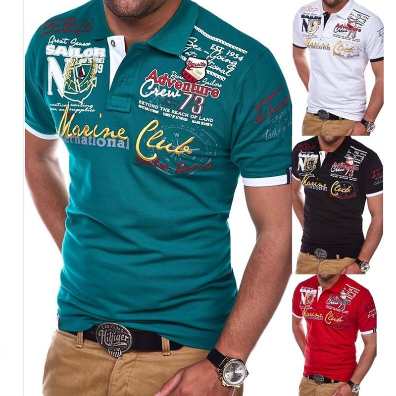 Vīriešu T-krekls, īsroku polo krekls, vīriešu_voghion.com