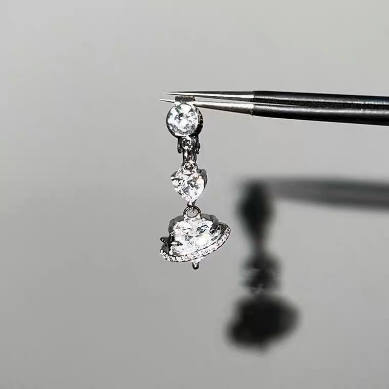 Meerjungfrau-Prinzessin, Opal, Bauchnabelring mit Herz-Design, kein Piercing erforderlich, heißes Mädchen, vielseitig, süß, einfach_voghion.com