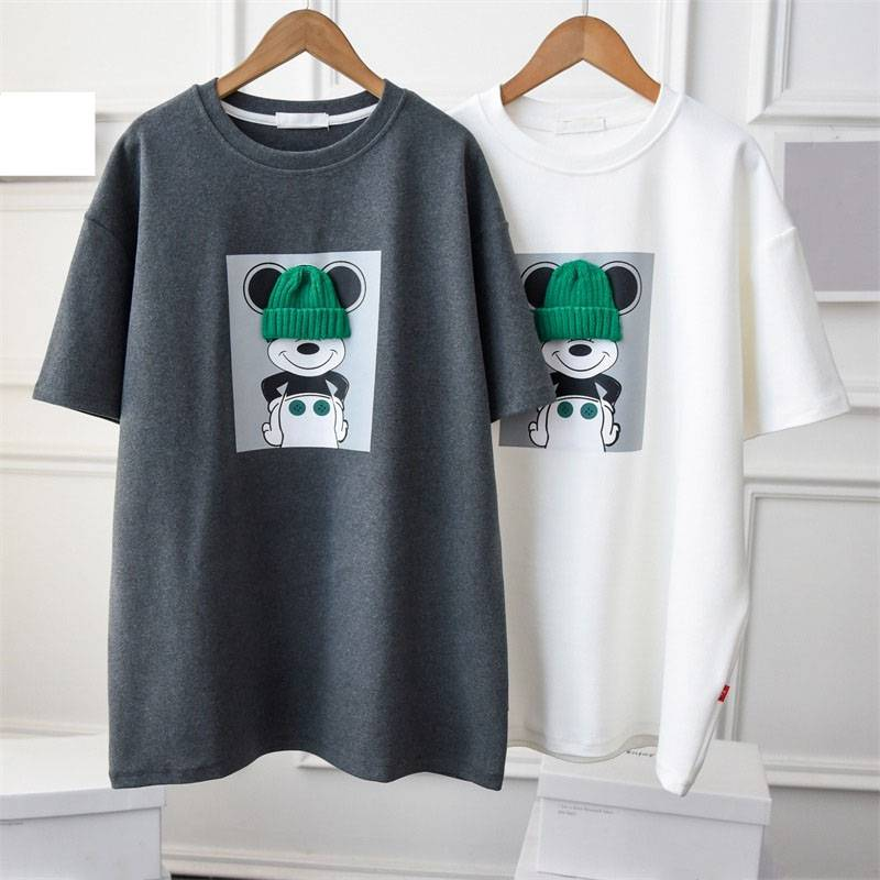 Maglietta estiva da donna, con colletto avvolgente, modello tridimensionale, resistente, di grandi dimensioni, a maniche corte_voghion.com