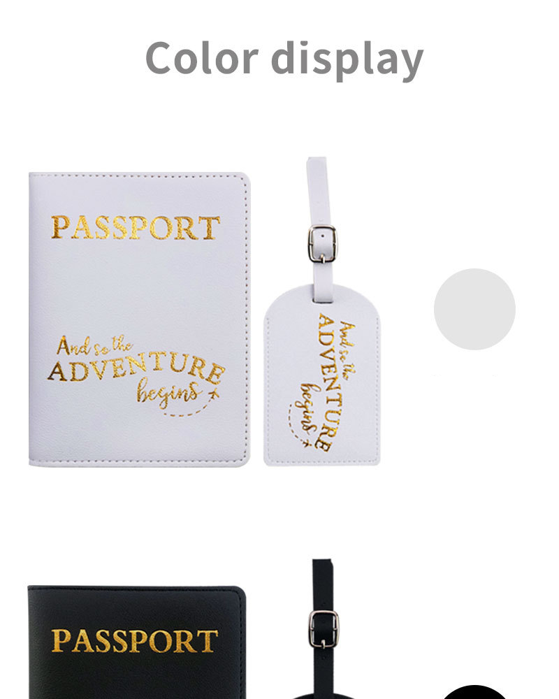 Kaartehüllen PVC Verdickte Lieder Passtasch Gepäckdréierband Abenteuerrees Passhalter Set_voghion.com