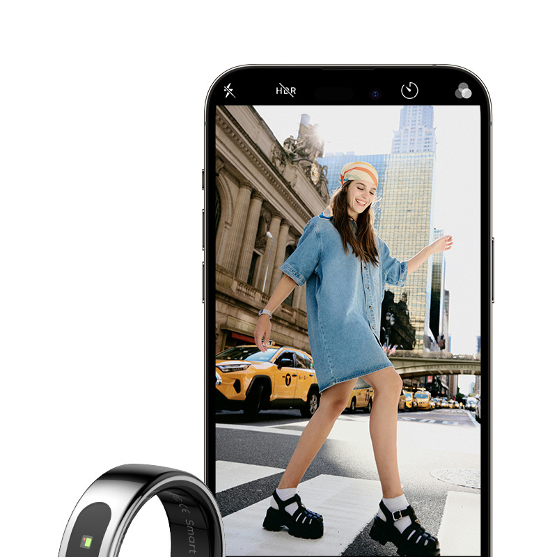 Tracker di attività intelligenti Smart Ring Impermeabile Monitoraggio dell'ossigeno nel sangue Monitoraggio del sonno Monitoraggio della frequenza cardiaca Foto Sport Smart Touch Phone_voghion.com