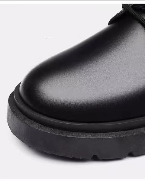 Small Hit Casual Single Lederschuhe Sommer Atmungsaktive Dicke Sohle All-Match Rutschfeste Weiche Sohle Arbeitsbrett Trendy Schuhe_voghion.com