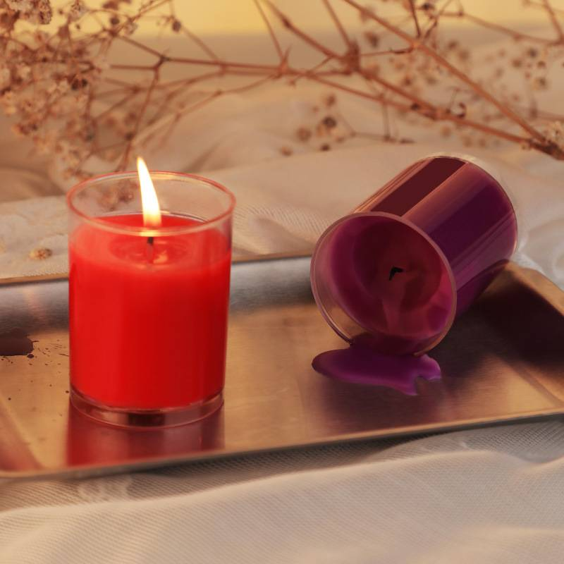 Çiftlerin Yatak Odasında Romantik Bir Atmosfer Yaratması İçin Çilek Kokulu Kırmızı Düşük Sıcaklıklı Seks İlgi Mumları._voghion.com