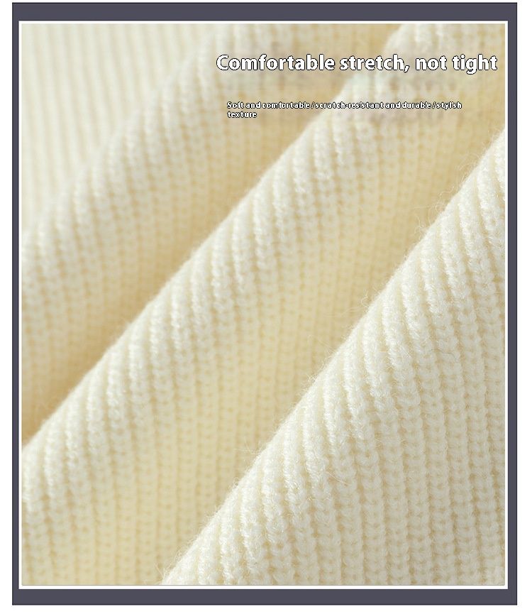 Pull col rond pour homme, tricot d'hiver épais et chaud, ample et décontracté, couleur unie, col roulé_voghion.com