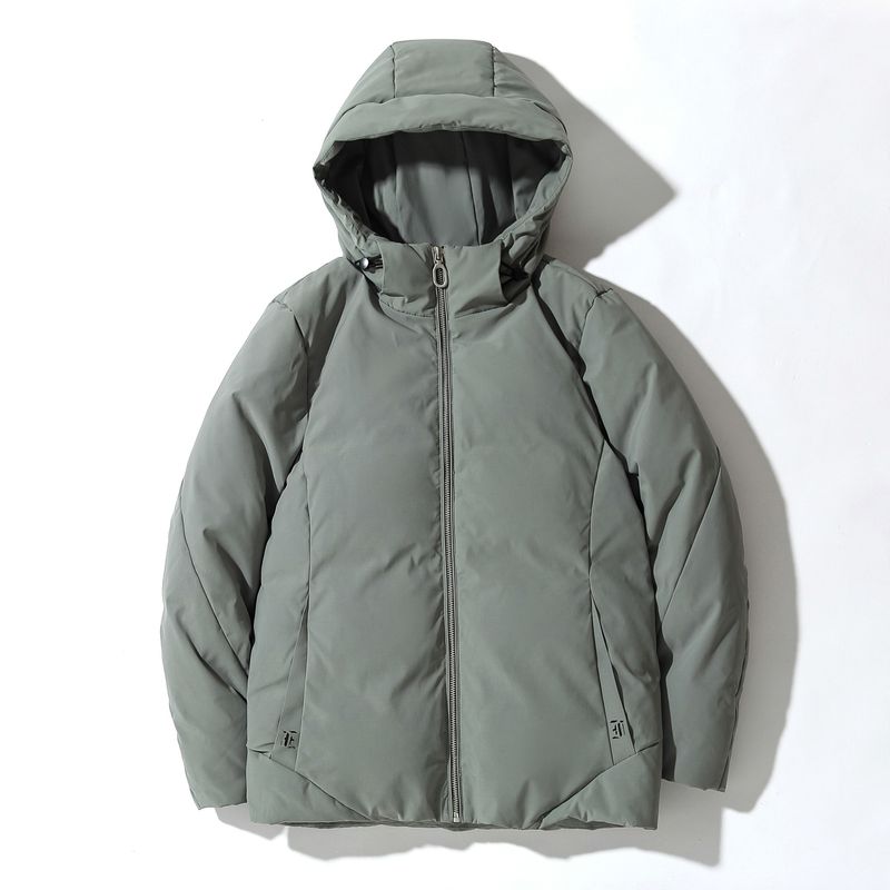 Herren-Winterdaunenjacke – 550 FP weißer Gänsefedermantel (antibakteriell, schmale Passform, koreanischer Stil, abnehmbare Kapuze, mehrere Taschen, Größen bis 3XL)_voghion.com