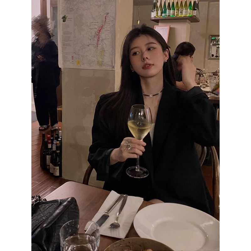Blazer casual di alta qualità, stile streetwear, alla moda, di piccole dimensioni, per donna, autunno inverno 2025_voghion.com