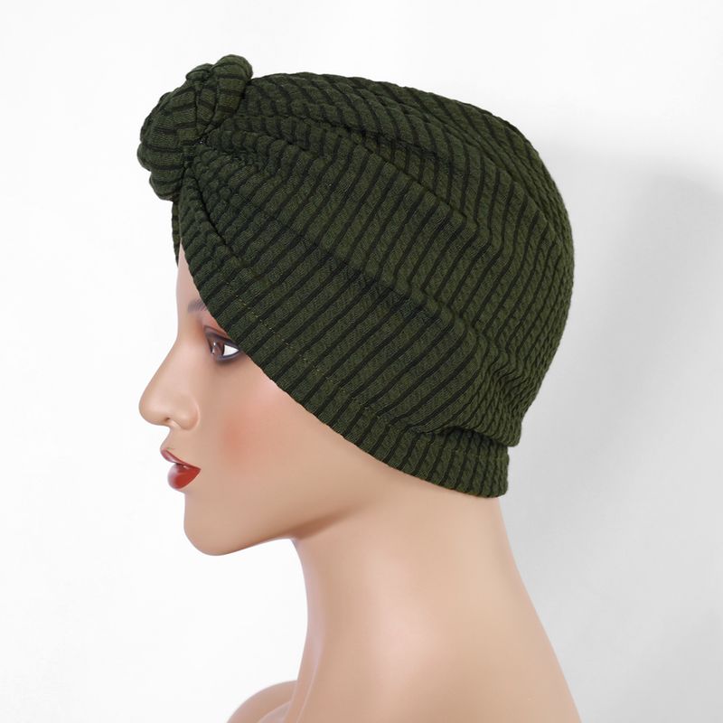 Thickened Elastic Flower Headscarf Hat - Ethnic Style Twisted Warm Hat (Fashionable & Versatile, European & American Design, Winter Headwear)_voghion.com