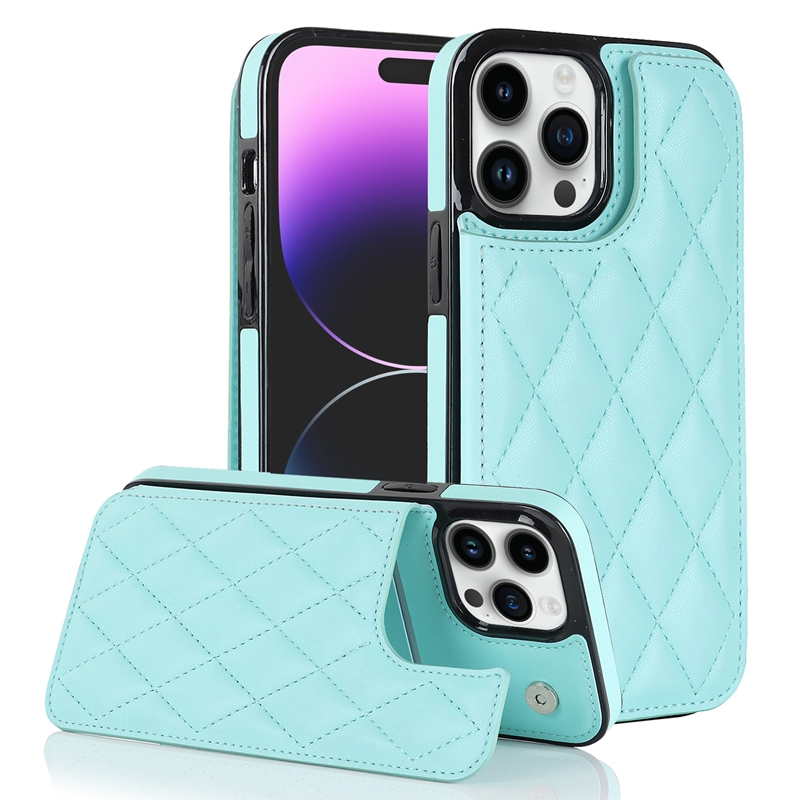 Wallet Double Button Small Fragrant Wind Card Flip Leather Case For iPhone 15 Pro Max 14 13 Mini 12 11 SE 2020 X XS XR 8_voghion.com