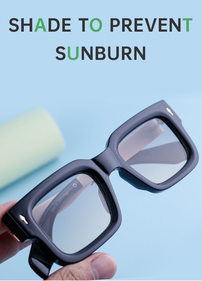Unisex Retro square sunglasses for men sunscreen square sunglasses for men cross border eyes_voghion.com