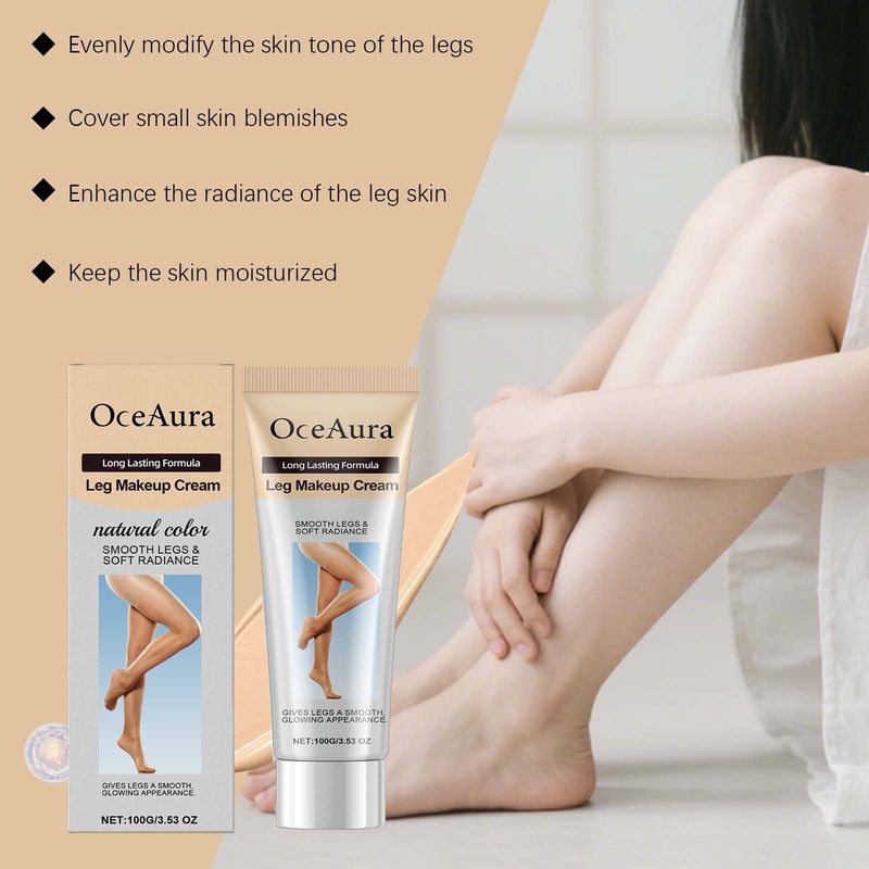 OCEAURA Color Leg Concealer Natural Fit Erfrischende, nicht klebende Foundation-Creme zur Korrektur des Hauttons_voghion.com