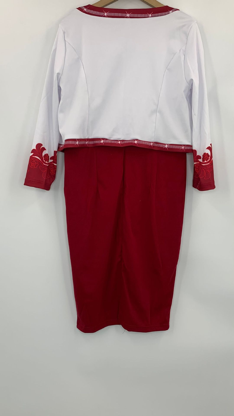 Robe taille haute pour femmes, jupe portefeuille professionnelle, jupe crayon, ensemble deux pièces_voghion.com