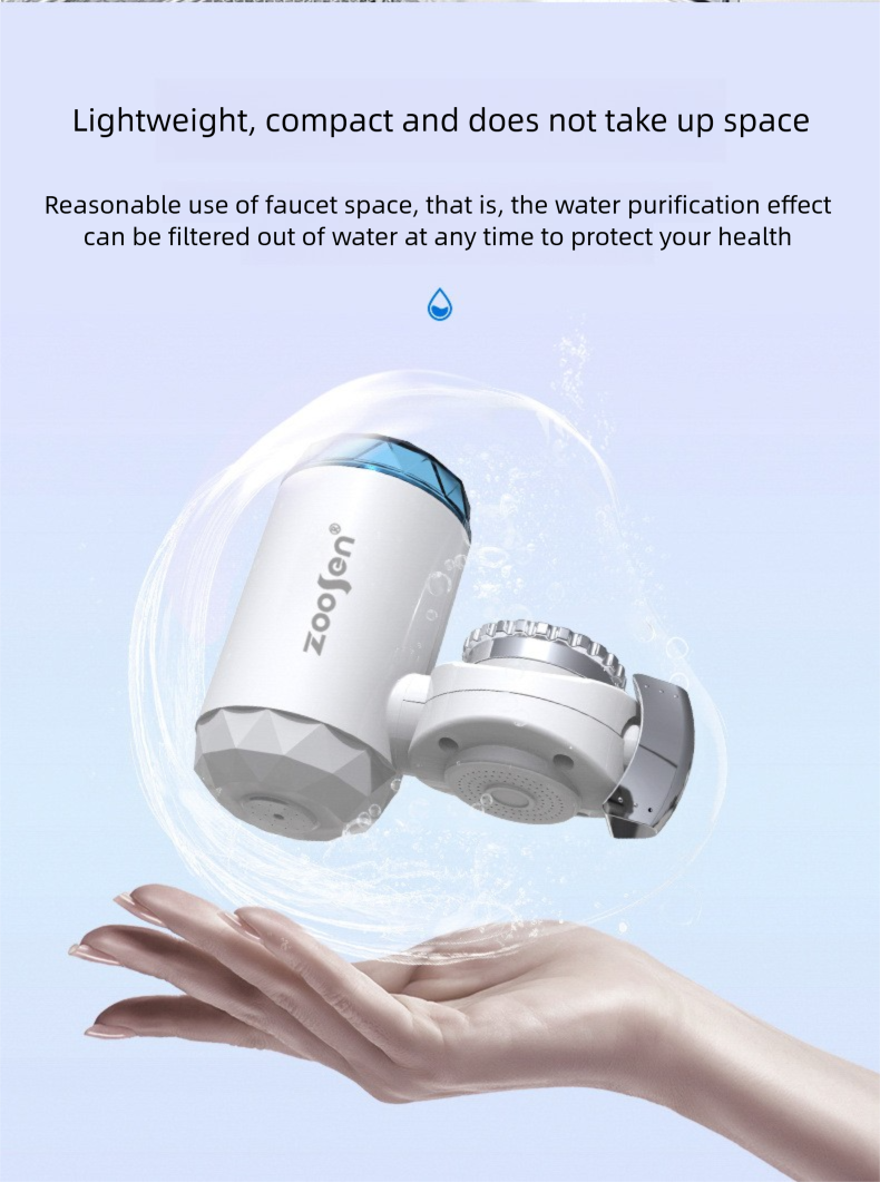 Purificatore d'acqua visivo, filtro per rubinetto domestico con cartuccia visibile, sistema di purificazione dell'acqua da cucina_voghion.com