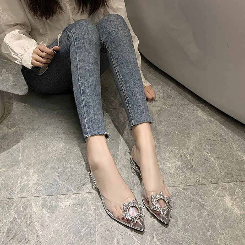 BCEBYL Lente en Herfst Mode Nieuwe Sexy Banket Transparant Comfortabel Kristal Dames Hoge Hakken Zapatos Mujer_voghion.com