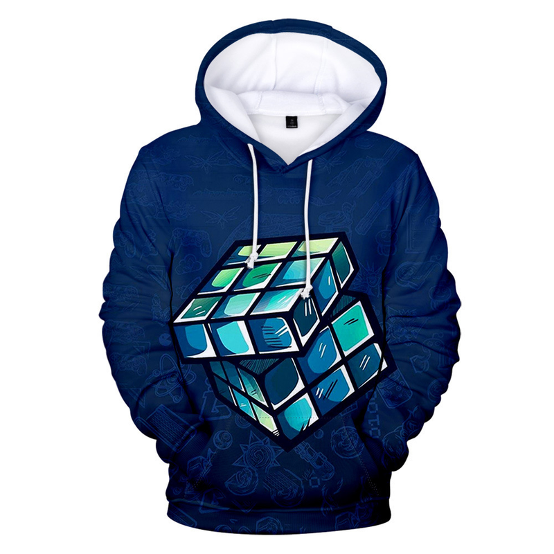 Sonbahar Hp Hop Kapşonlu 3D Rubik Küpü Hoodies Erkek Tişörtü Kadın Unisex Kazaklar Moda Çocuklar Hoody Rahat Erkek_voghion.com