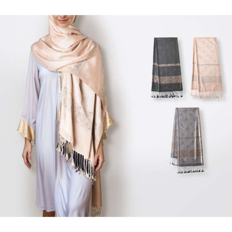Exotisches Kopftuch Reise Dünner Sonnenschutzschal Stilvoller fließender Damenschal_voghion.com
