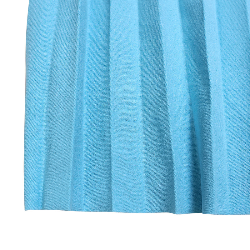 Women's fashion temperament color matching strap pleated skirt elegant_voghion.com