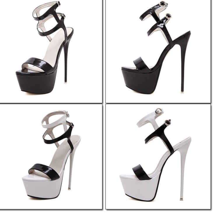 Heels Damen Sandalen Damen Großhandel europäischen und amerikanischen Stil große Pole Dance Schuhe sexy wasserdichte Plattform Stiletto High Heels_voghion.com