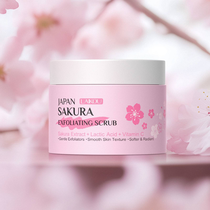 LAIKOU Sakura sejas skrubis - maigs pīlings un mitrināšana, 25g_voghion.com