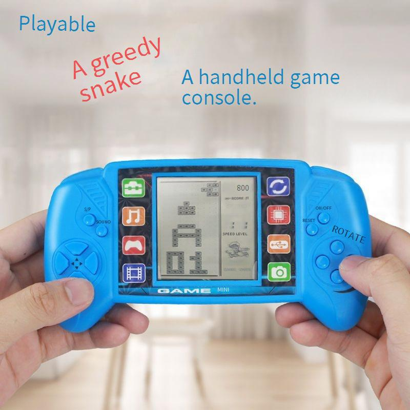 Video Game Consoles Classic Tetris Game Console Toys Children's Nostalgic Handheld Retro Handheld Educational Electronic Gifts_voghion.com