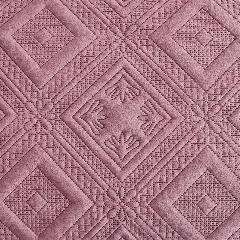CG23 Crystal Velvet Checkered Bed Cover Set, Suitable For Bedrooms And Living Rooms (1* Duvet Cover +2* Pillowcase, No Duvet Core Or Pillow Core)_voghion.com