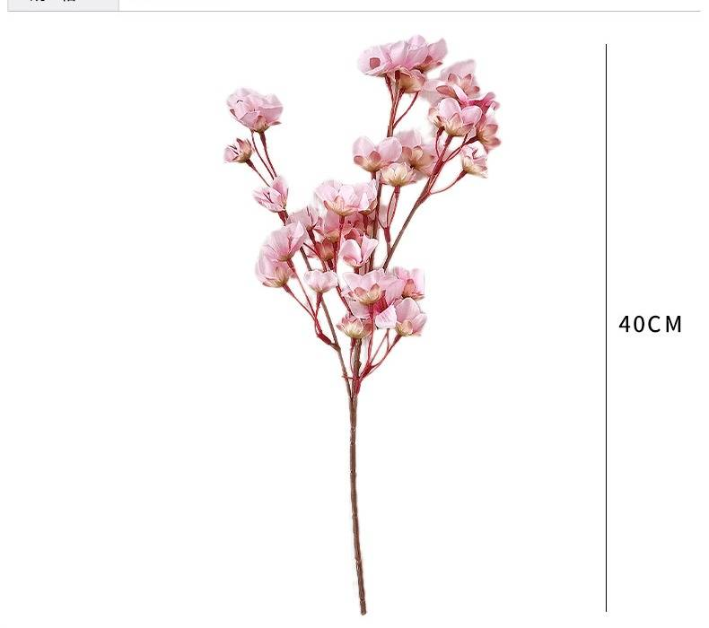 Rami di fiori di pesco artificiali, steli di fiori di ciliegio finti per decorazioni nuziali, centrotavola per la casa, regali di lusso per l'esposizione in soggiorno_voghion.com