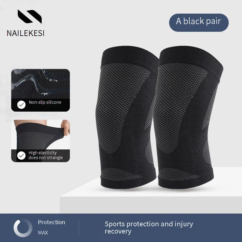 Ultradünne, atmungsaktive Kniebandage für Damen und Herren – hochelastischer, rutschfester Gelenkschutz für Laufen, Tennis, Badminton_voghion.com
