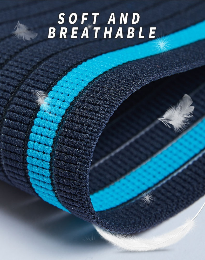 Elastic Self-Adhesive Bandage – Adjustable Compression Wrap For Running, Gym & Injury Support (7.5x120cm, Black/Skin/Gray-Blue)_voghion.com