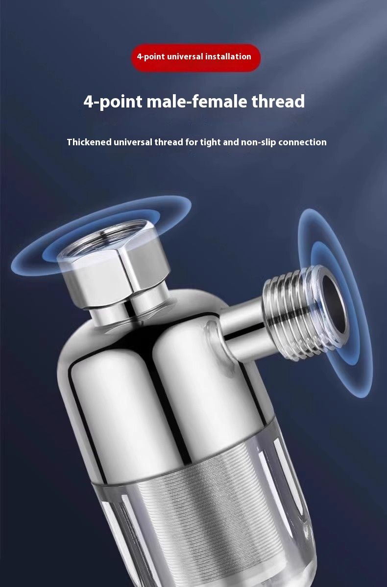 Universal Inline Water Filter – Sediment & Scale Prevention For Heaters, Washing Machines & Faucets (Stainless Steel Mesh, Multi-Size Connectors)_voghion.com