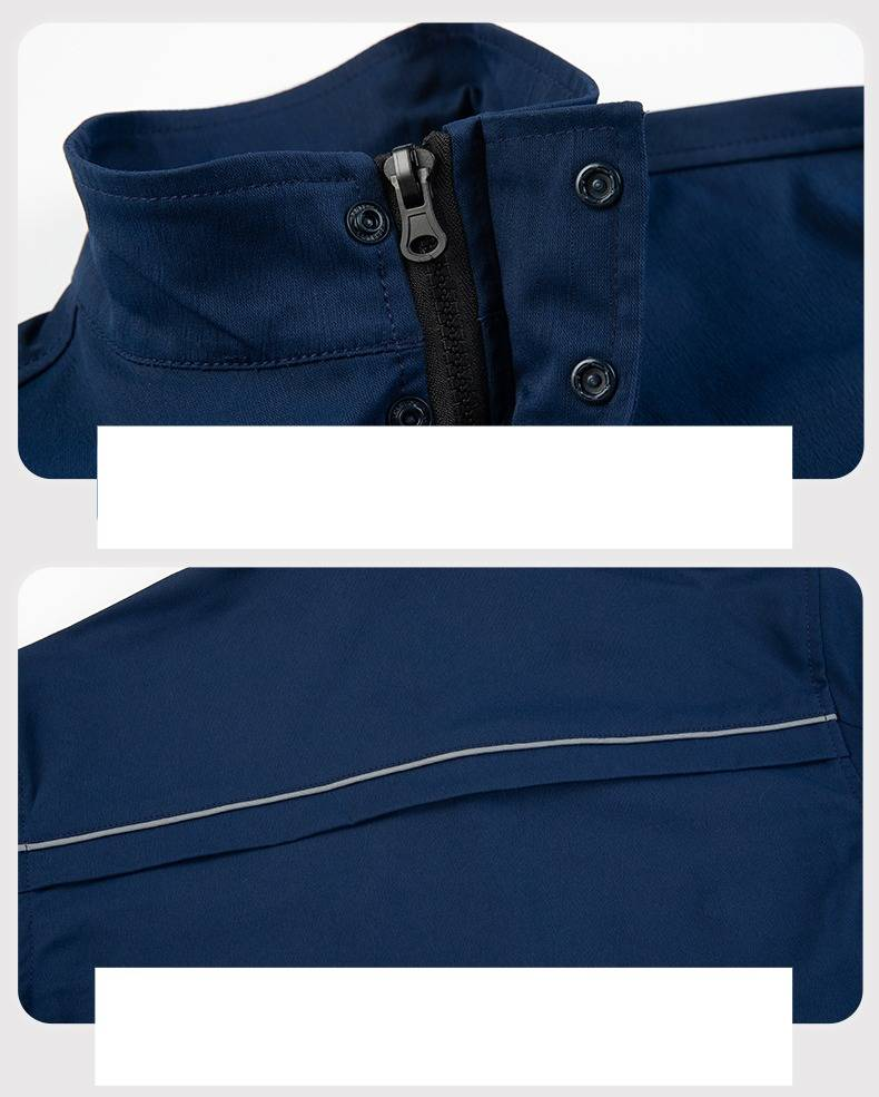 Anti-Static Workwear Set - ESD-Safe Polyester Coverall For Electronics, Oilfield & Chemical Plant Workers (S-5XL, Custom Printing Available)_voghion.com